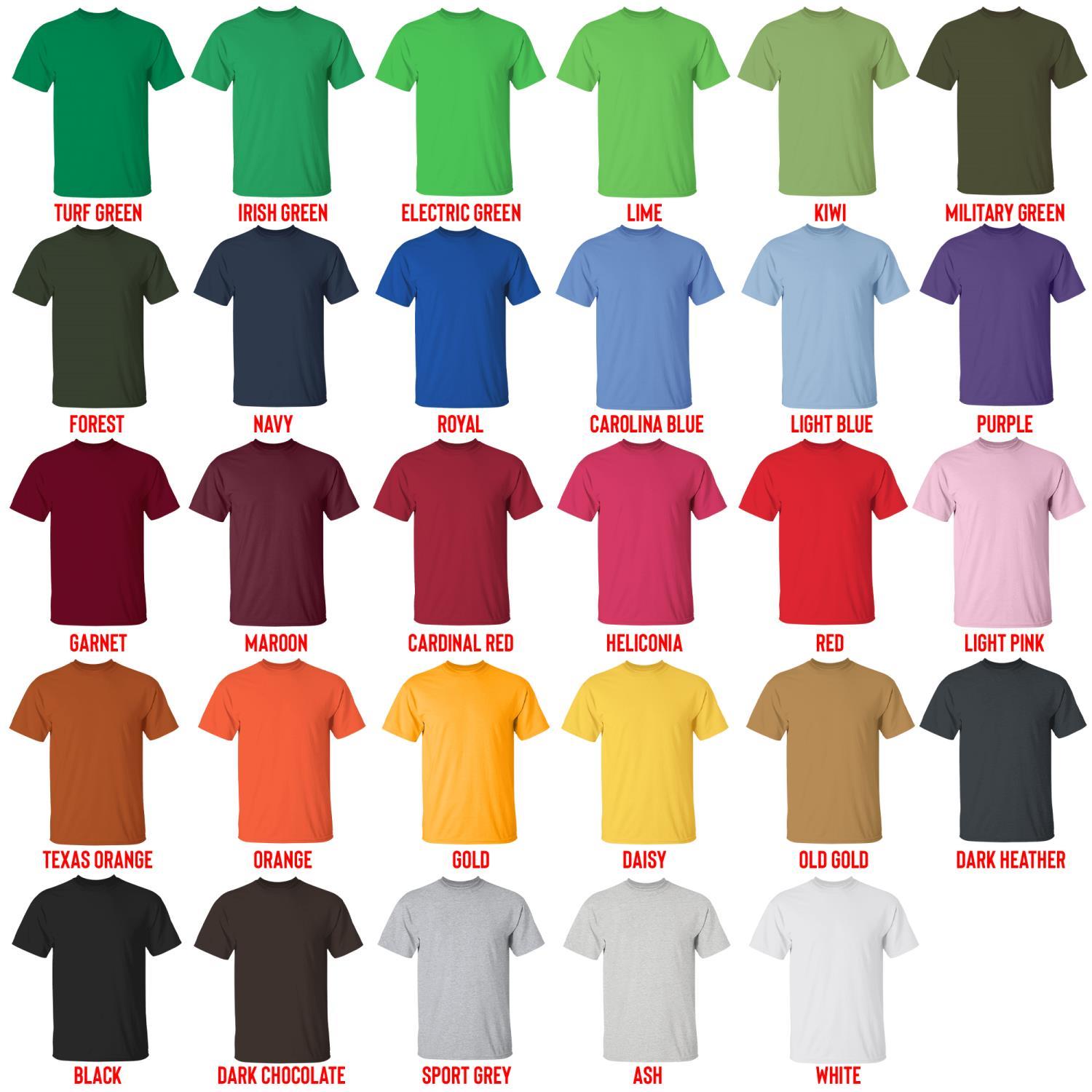 t shirt color chart - Chowder Merch