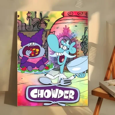 Happy Cartoon Chowder Wall Art