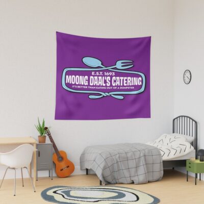 Moong Daal S Catering Purple Design Tapestry